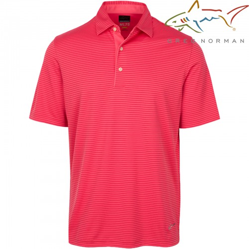 Greg Norman Mens Tonal Stripe Golf Polo Shirt