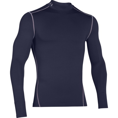 Under Armour Golf ColdGear Compression Mock Mens Thermal Base Layer (Midnight Navy)