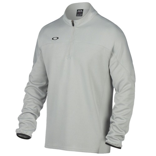 Oakley Golf Gridlock1/2 Zip Mens Sweater (Stone Grey)