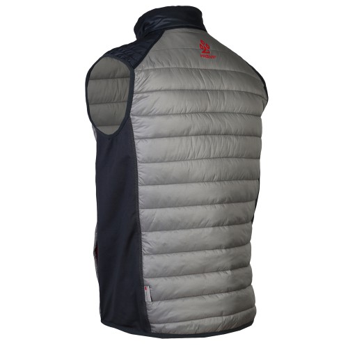 ProQuip Golf Therma Pro Quilted Mens Full Zip Gilet  - Grey