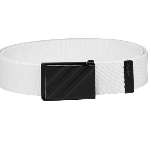 Adidas Golf 3-Stripes Mens Webbing Belt (White)