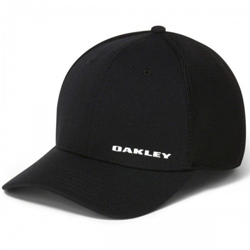 Oakley Silicon Bark Trucker 4.0 Fitted Mens Cap  (Black)