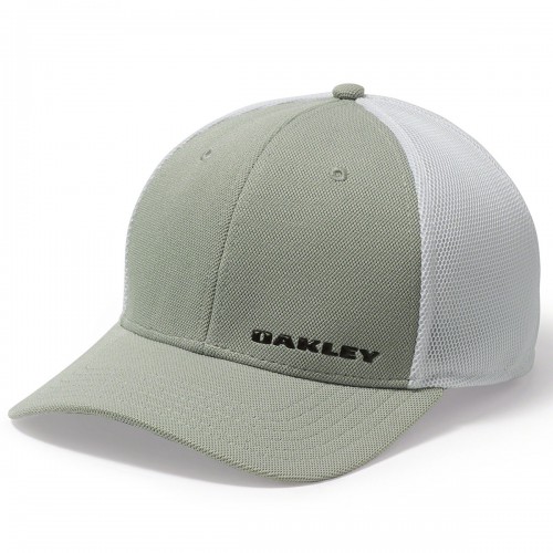 Oakley Silicon Bark Trucker 4.0 Fitted Mens Cap  (Grey)