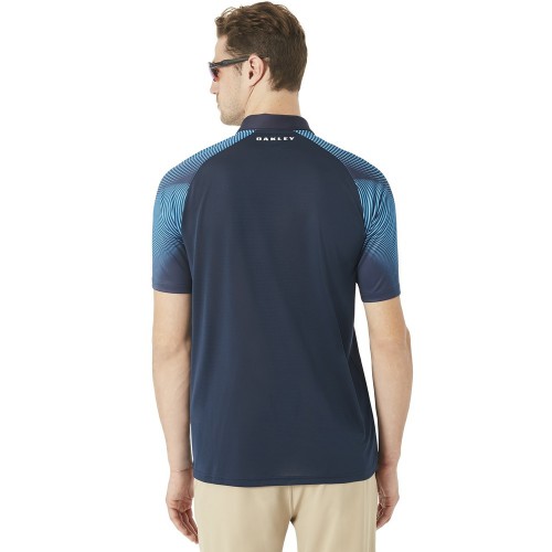 Oakley Golf Aero Motion Mens Polo Shirt  - Fathom