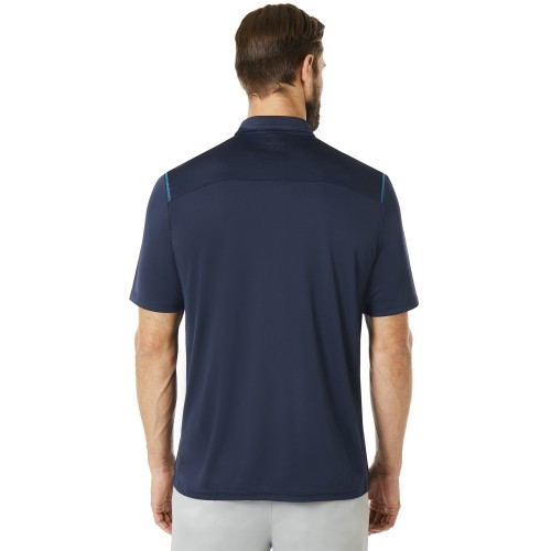 Oakley Mens Golf SS Striped Ellipse Short Sleeve Polo Shirt reverse