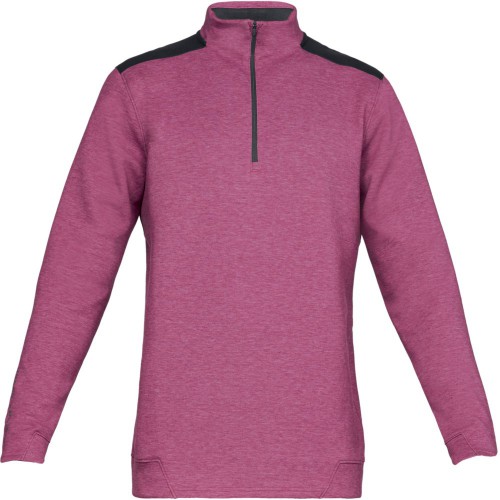 Under Armour Golf UA Storm PlayOff 1/2 Zip Sweater (Charged Cherry)
