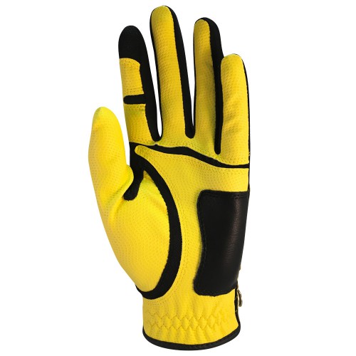 Zero Friction Mens Golf Glove Left Hand - OSFA  - Yellow