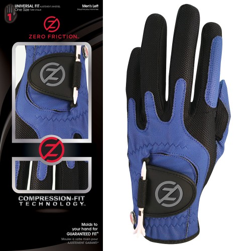 Zero Friction Mens Golf Glove Left Hand - OSFA (Blue)