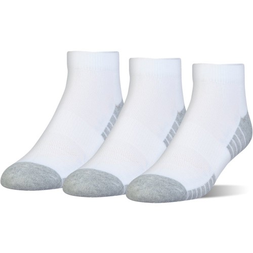 Under Armour HeatGear Tech Low Cut Sports Mens Ankle Socks (White)