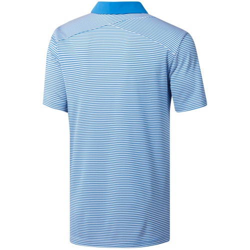 adidas Golf Climachill Tonal Stripe Mens Short Sleeve Polo Shirt  - True Blue
