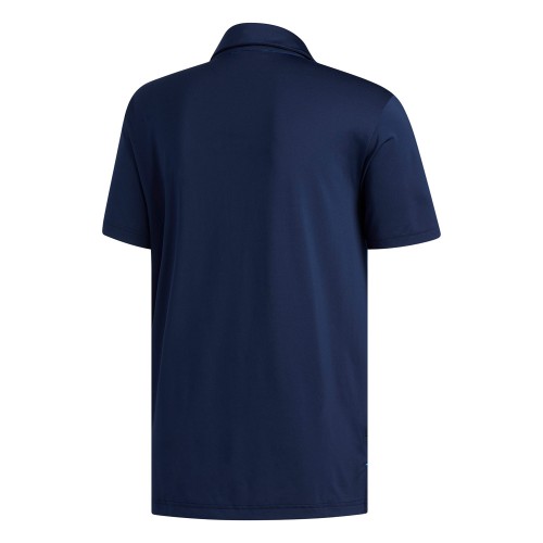 adidas Golf Ultimate 365 Camo Embossed Mens Short Sleeve Polo Shirt  - Collegiate Navy/True Blue