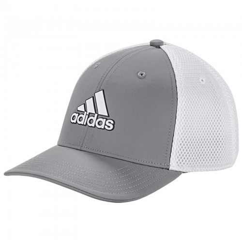 adidas Golf A-Stretch Tour Fitted Mens Baseball Cap (Grey Three/White)