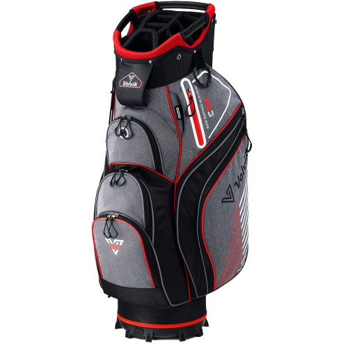 Volvik Jeans Golf Cart Bag (Grey/Red)