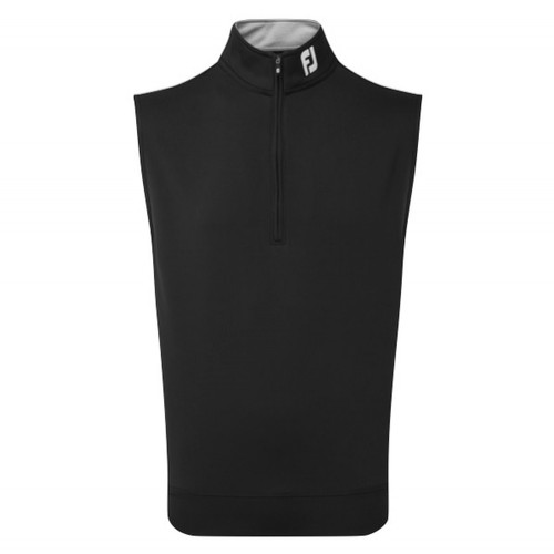 FootJoy Golf Spun Poly 1/2 Zip Mens Vest (Black)