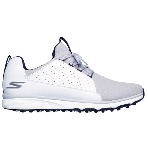 Skechers Go Golf Mojo Elite Mens Spikeless Golf Shoes  - White/Grey