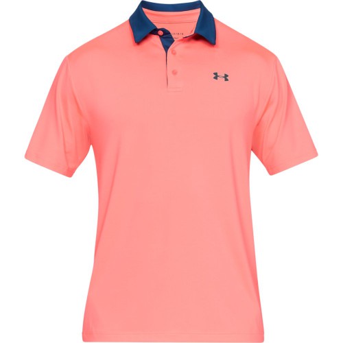 men's under armour pink polo