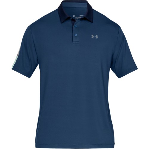 Under Armour Golf Playoff 2.0 Mens Polo Shirt (Petrol Blue/Pitch Grey)