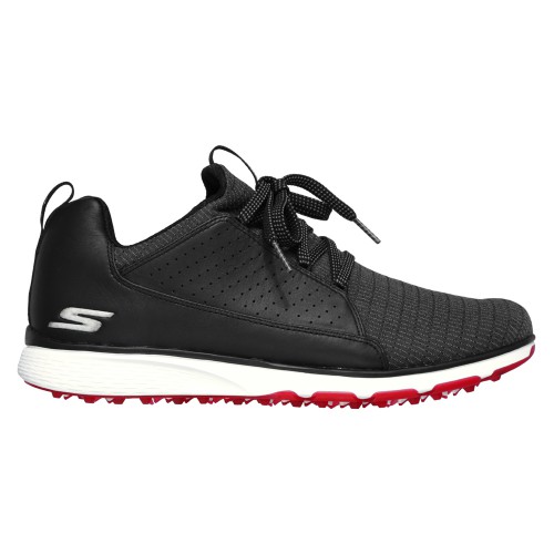 Skechers Go Golf Mojo Elite Mens Spikeless Golf Shoes (Black/Red)