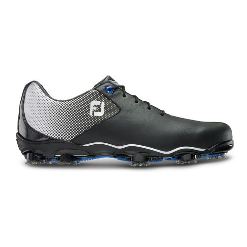 FootJoy DNA Helix Waterproof Leather Mens Golf Shoes (Black)