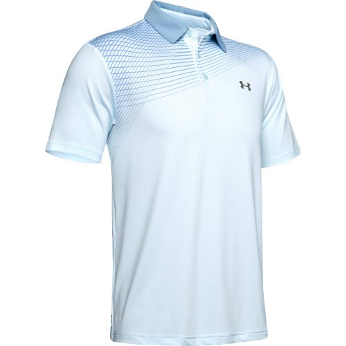 Under Armour Golf Playoff 2.0 Mens Polo Shirt (Coded Blue/White)