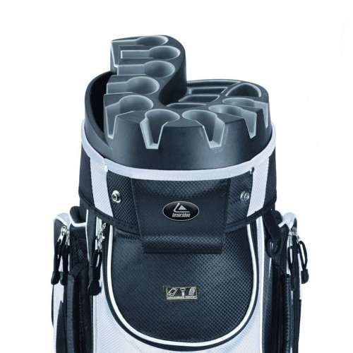 Longridge Pro Golf Trolley Cart Bag  - Black/White
