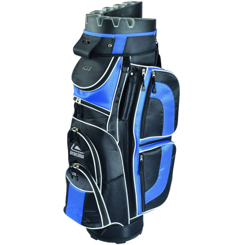Longridge Pro Golf Trolley Cart Bag (Black/Navy)