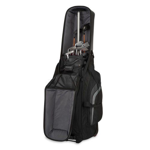 BagBoy Golf T-10 Hard Topped Wheeled Travel Cover Flight Bag  - Black/Graphite