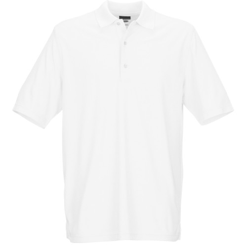 Greg Norman Golf Micro Pique Mens Polo Shirt (White)