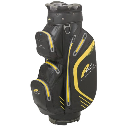 PowaKaddy Dri Edition Waterproof Golf Cart Bag (Black/Yellow)