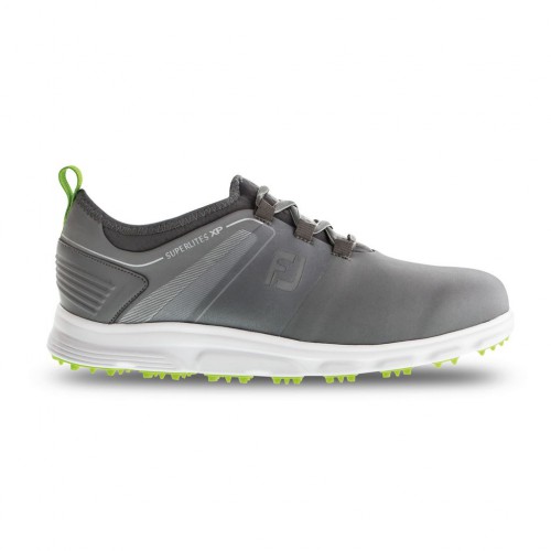 FootJoy Superlites XP Waterproof Spikeless Mens Golf Shoes  - Grey/Lime