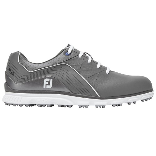 FootJoy Pro SL Waterproof Leather Mens Spikeless Golf Shoes (Grey/White (2019))