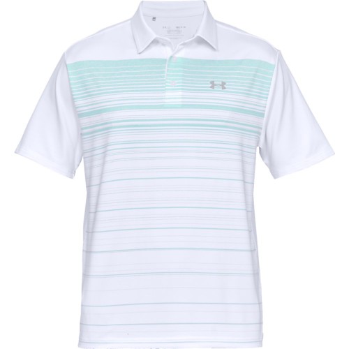 Under Armour Golf Playoff 2.0 Mens Polo Shirt (White/Mint)
