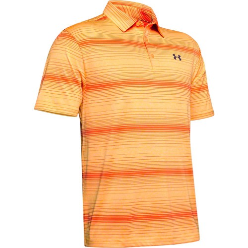Under Armour Golf Playoff 2.0 Mens Polo Shirt (Mango Orange/Papaya)