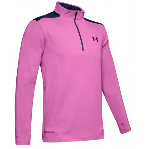 Under Armour Golf UA Storm PlayOff 1/2 Zip Golf Sweater (Optic Purple/Academy)