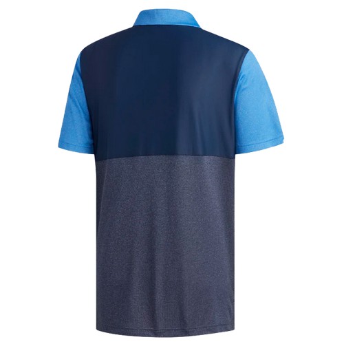 adidas Golf ClimaChill Core Heather Competition Mens Polo Shirt  - True Blue