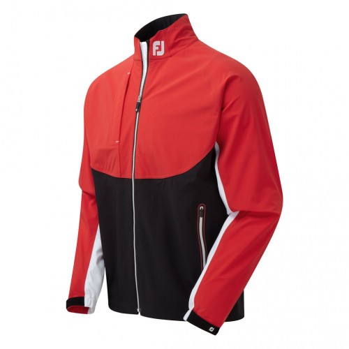 FootJoy Golf DryJoys Tour LTS Mens Waterproof Jacket  - Red/Black/White