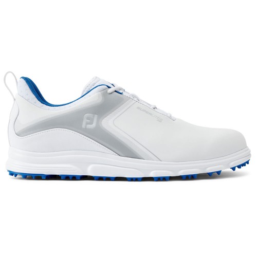 FootJoy SuperLites XP Mens Spikeless Golf Shoes (White/Grey)