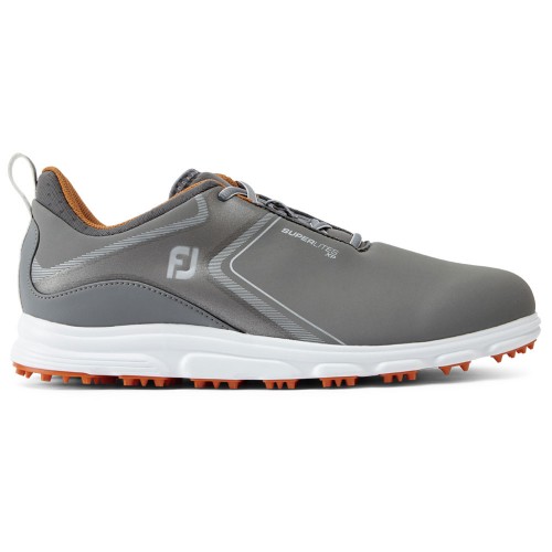 FootJoy SuperLites XP Mens Spikeless Golf Shoes  - Grey/Orange