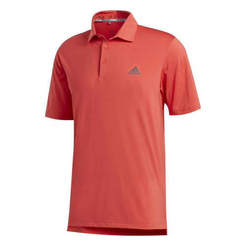 adidas Golf Ultimate 2.0 Solid Mens Polo Shirt (Real Coral)