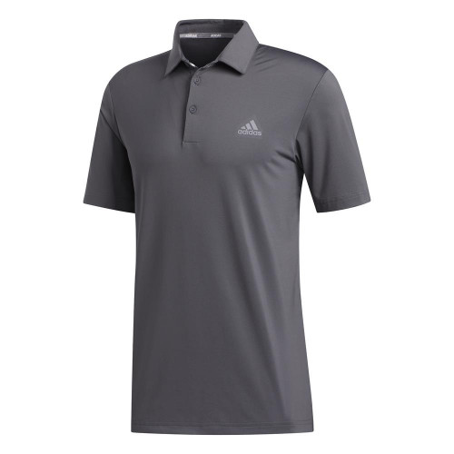 adidas Golf Ultimate 2.0 Solid Mens Polo Shirt (Grey Five)