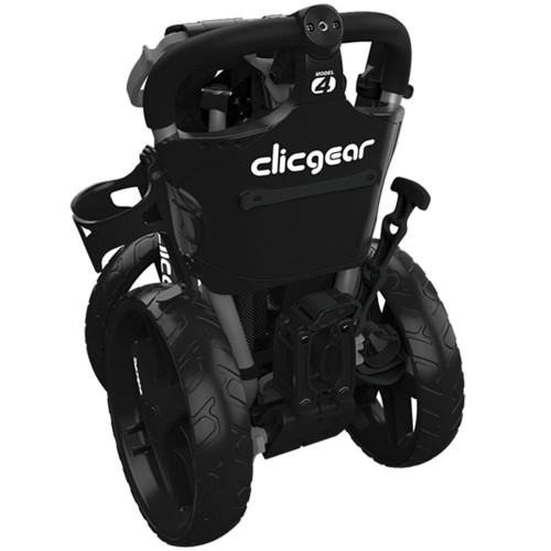 ClicGear Model 4.0 Golf Trolley 3-Wheel Push Cart + Umbrella Holder, Drinks Holder reverse