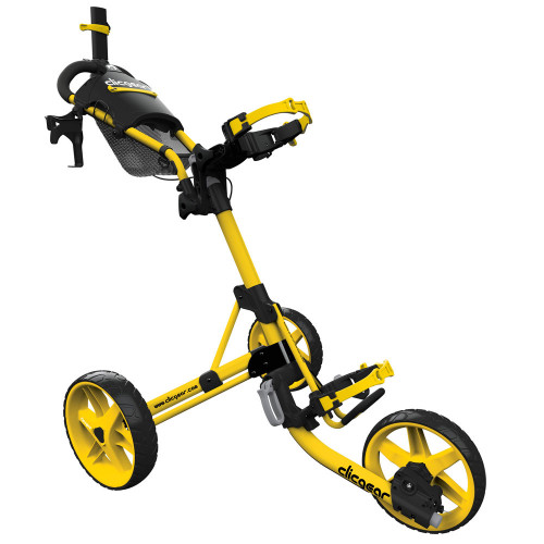 ClicGear Model 4.0 Golf Trolley 3-Wheel Push Cart + Umbrella Holder, Drinks Holder