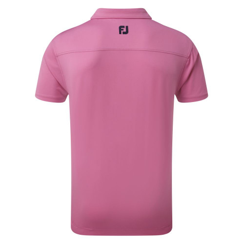 FootJoy Golf Lisle Solid with Contrast Trim Mens Polo Shirt reverse