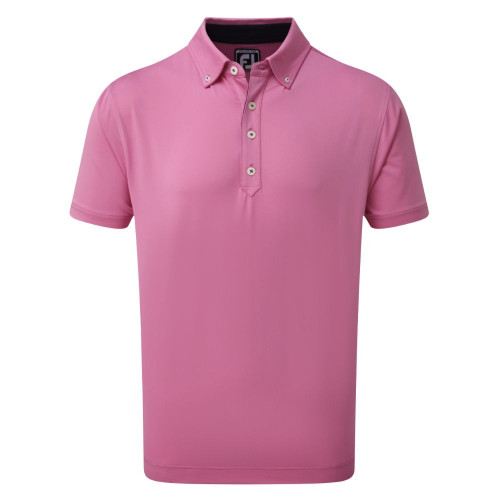 FootJoy Golf Lisle Solid with Contrast Trim Mens Polo Shirt