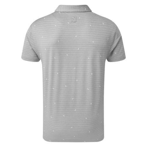 FootJoy Golf Lisle Leaf Print Mens Polo Shirt reverse