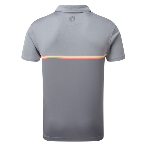 FootJoy Golf Jacquard Top Colour Block Mens Polo Shirt reverse