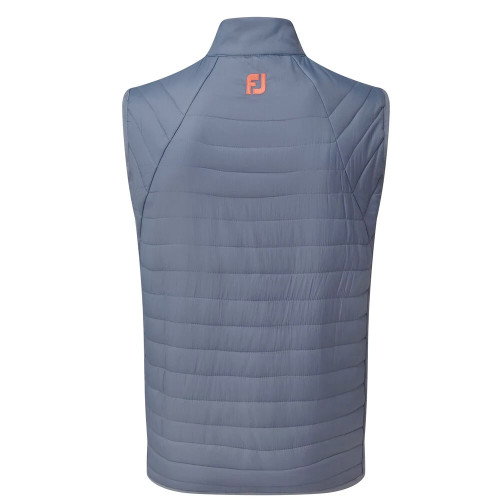 FootJoy Golf Thermal Quilted Vest Mens Gilet  - Slate/Coral