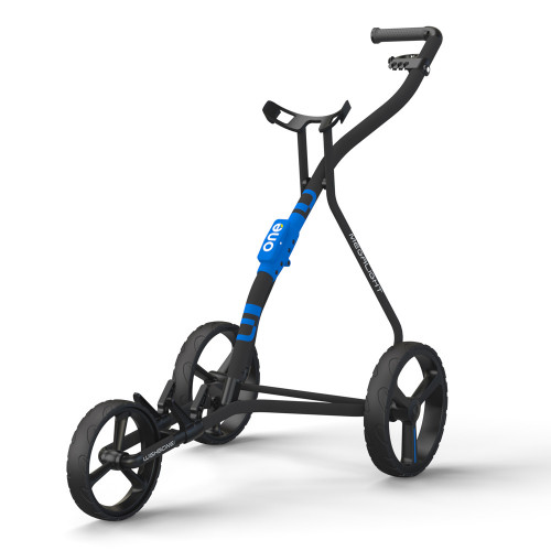 Wishbone One Megalite Golf Trolley + 2 Free Gifts (Charcoal/Blue)
