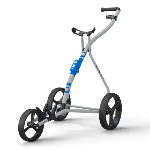 Wishbone One Megalite Golf Trolley + 2 Free Gifts  - White/Blue