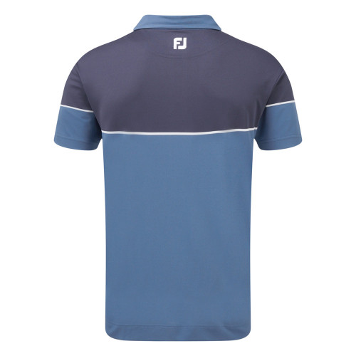 FootJoy Mens Colour Block Stretch Pique Golf Polo Shirt reverse